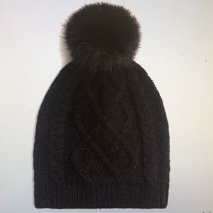 JCREW Faux fur Pom Pom hat